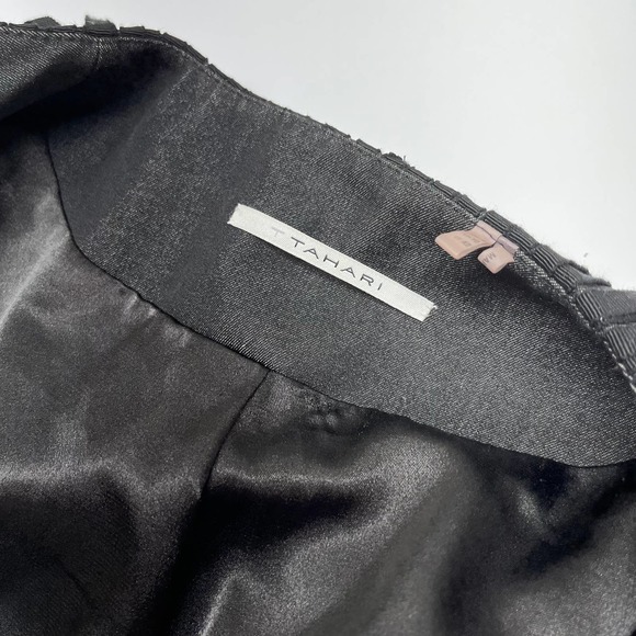 Tahari Embellished Collar Gray Blazer / Jacket - Picture 7 of 8